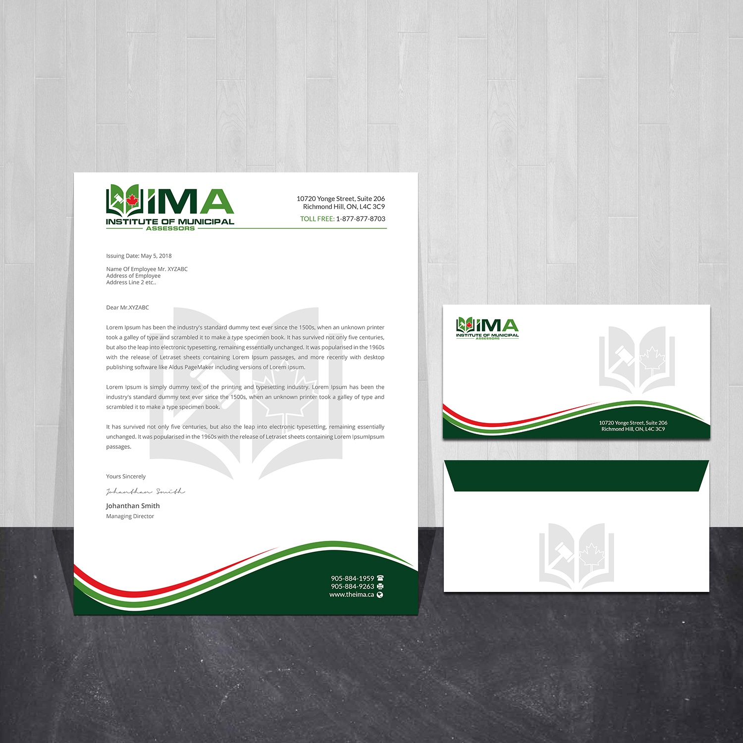 Design de Papeterie par Creations Box 2015 pour The Institute of Municipal Assessors | Design #24757339