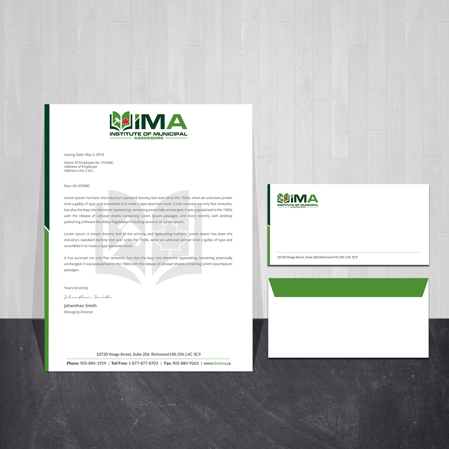 Diseño de Papelería por Creations Box 2015 para The Institute of Municipal Assessors | Diseño #24757342