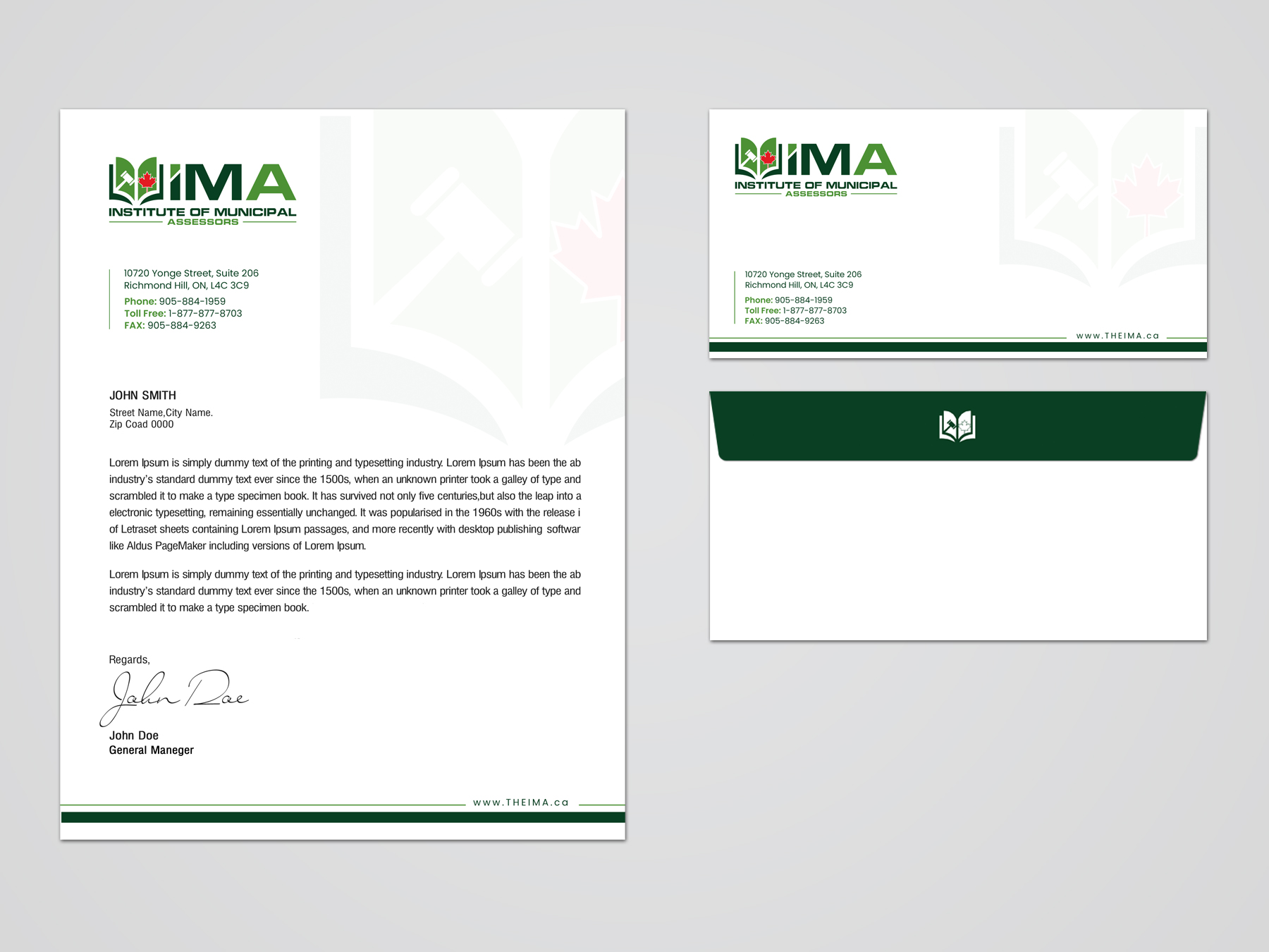 Design de Papeterie par SL Designer pour The Institute of Municipal Assessors | Design #24753258