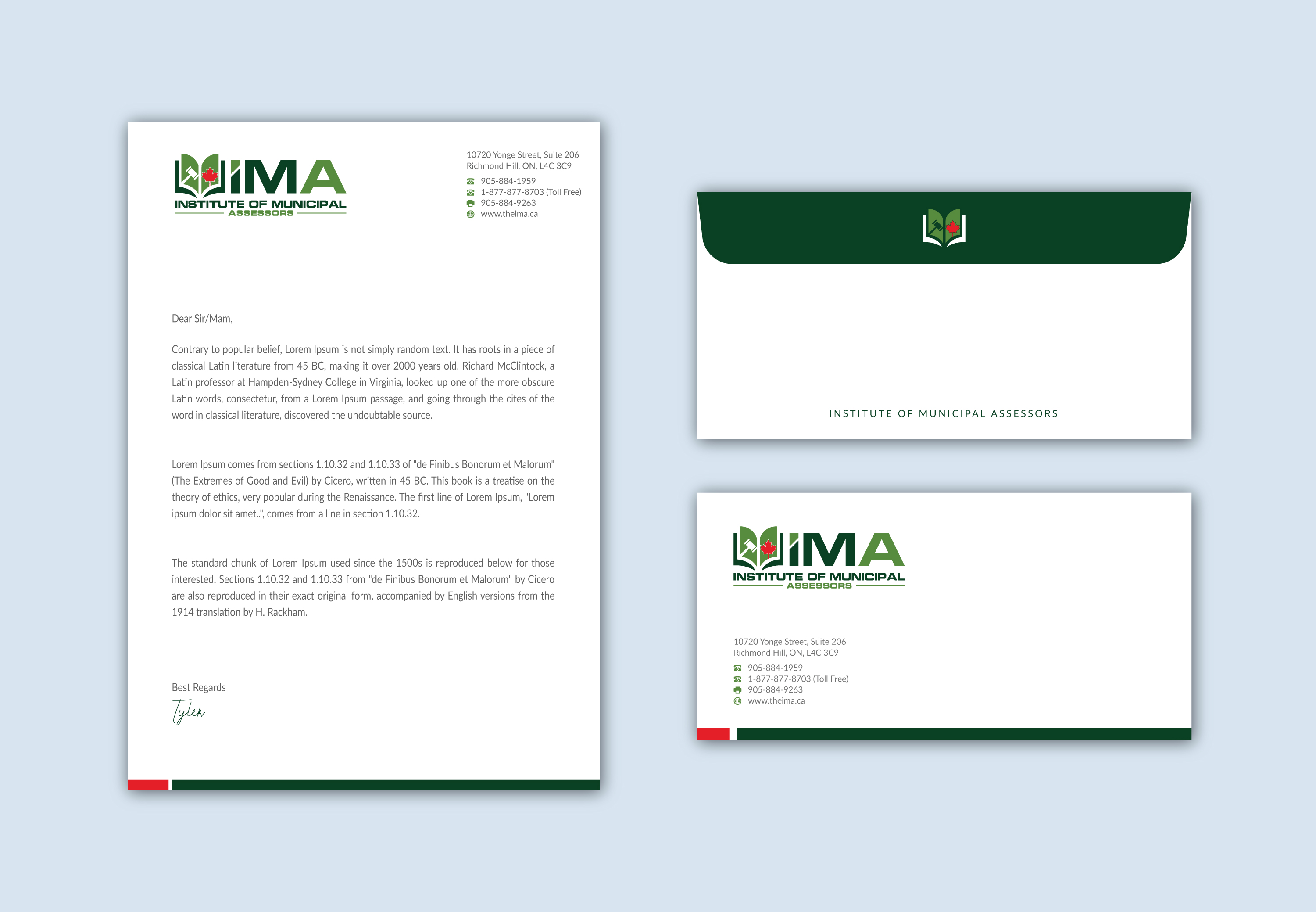 Stationery Design by Musa. A for The Institute of Municipal Assessors | Design #24754719