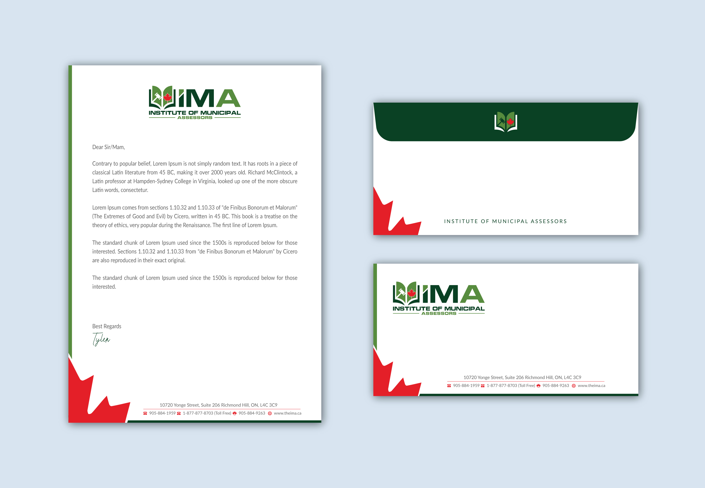 Stationery Design by Musa. A for The Institute of Municipal Assessors | Design #24754721