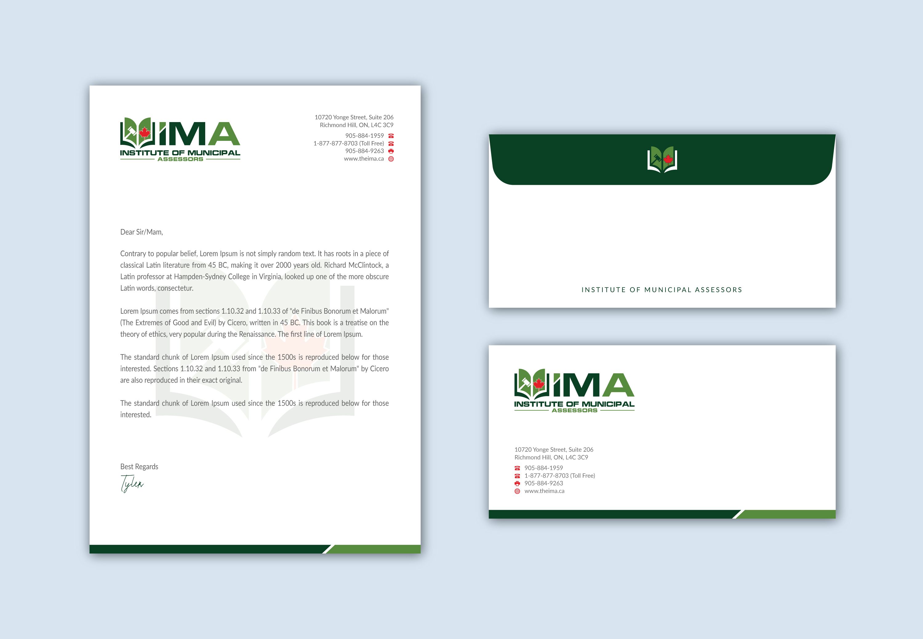 Stationery Design by Musa. A for The Institute of Municipal Assessors | Design #24754722