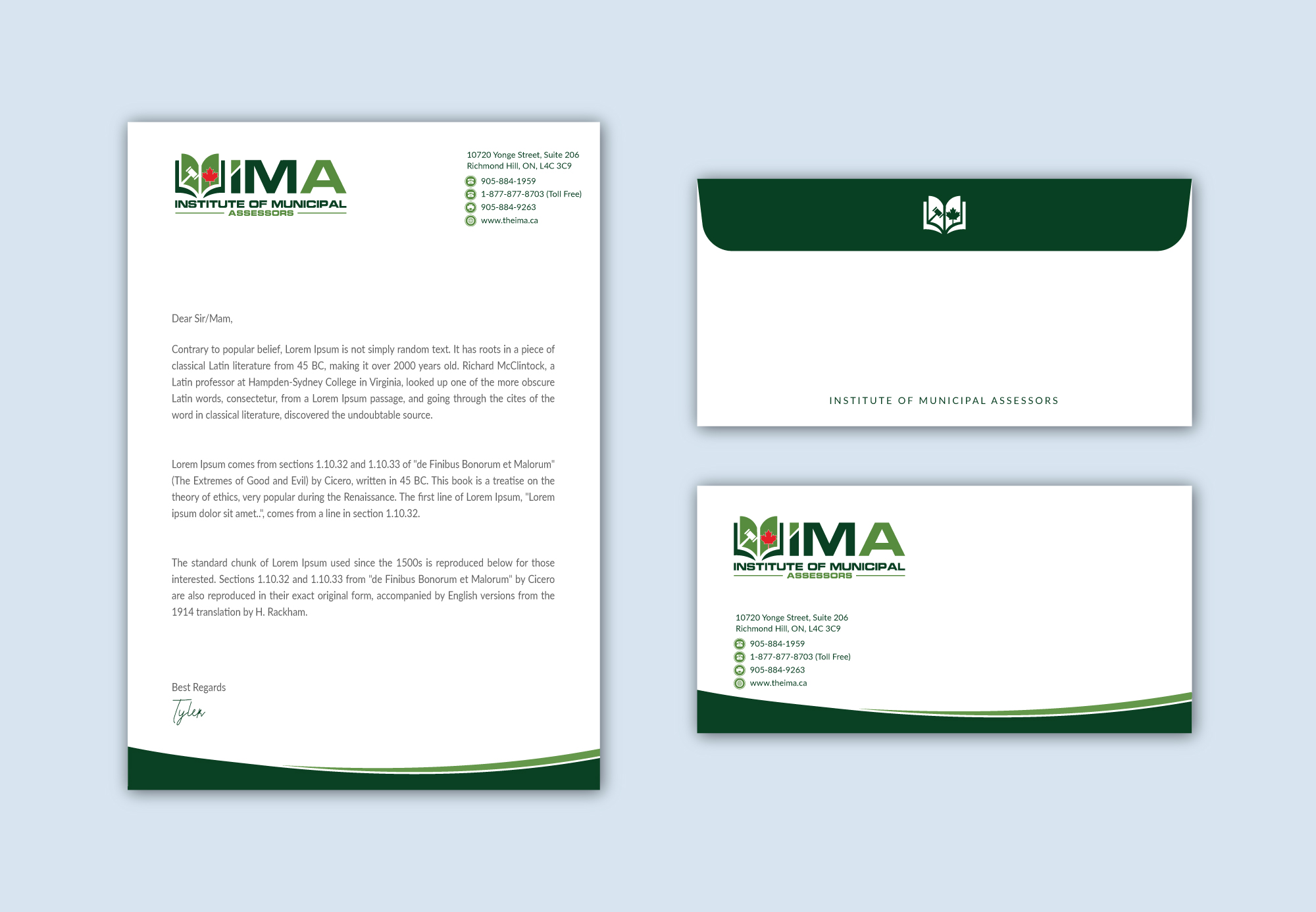 Stationery Design by Musa. A for The Institute of Municipal Assessors | Design #24757190