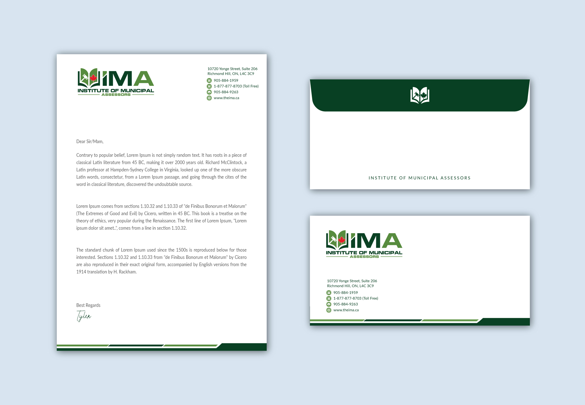 Design de Papeterie par Musa. A pour The Institute of Municipal Assessors | Design #24757191