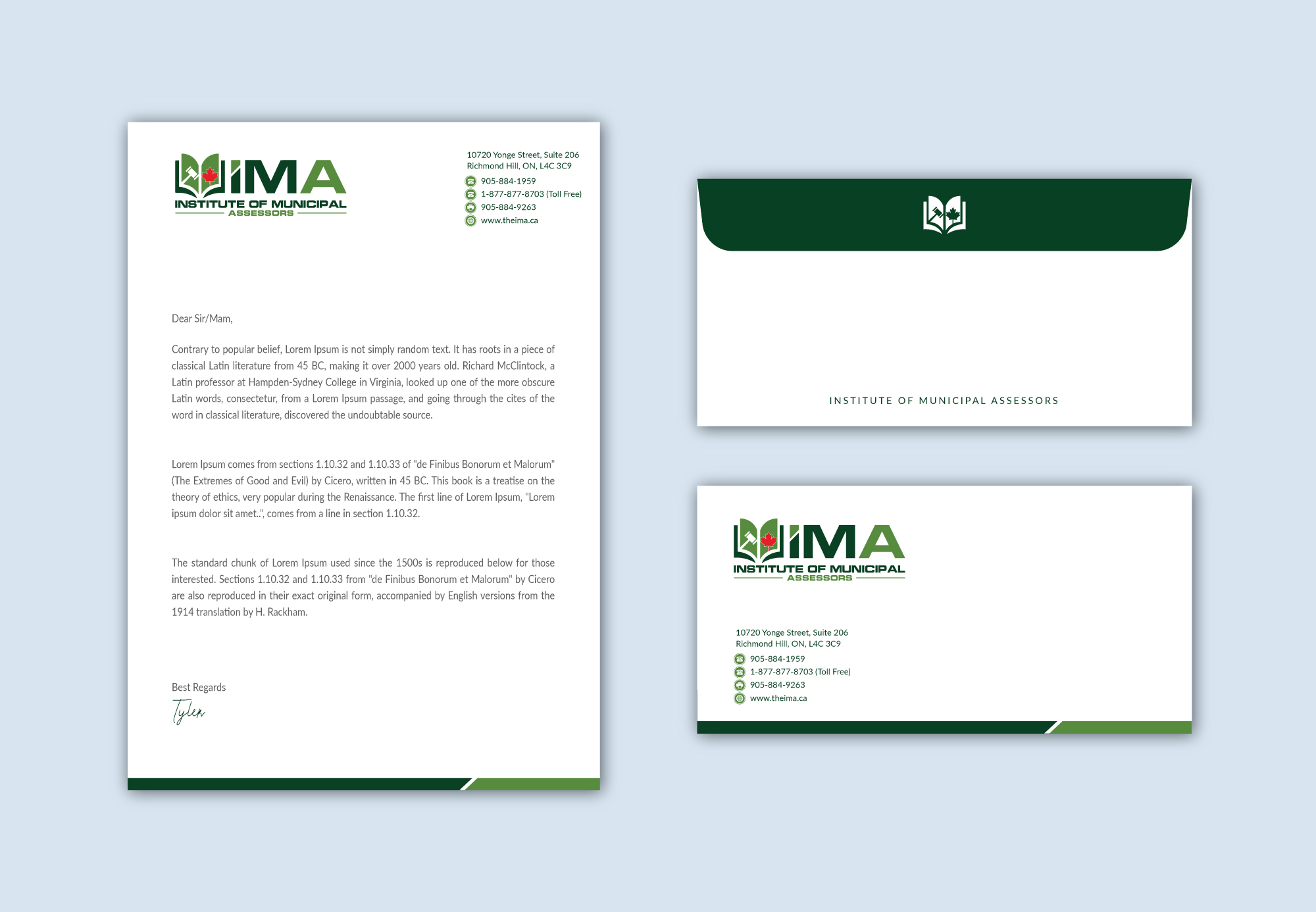 Diseño de Papelería por Musa. A para The Institute of Municipal Assessors | Diseño #24757192