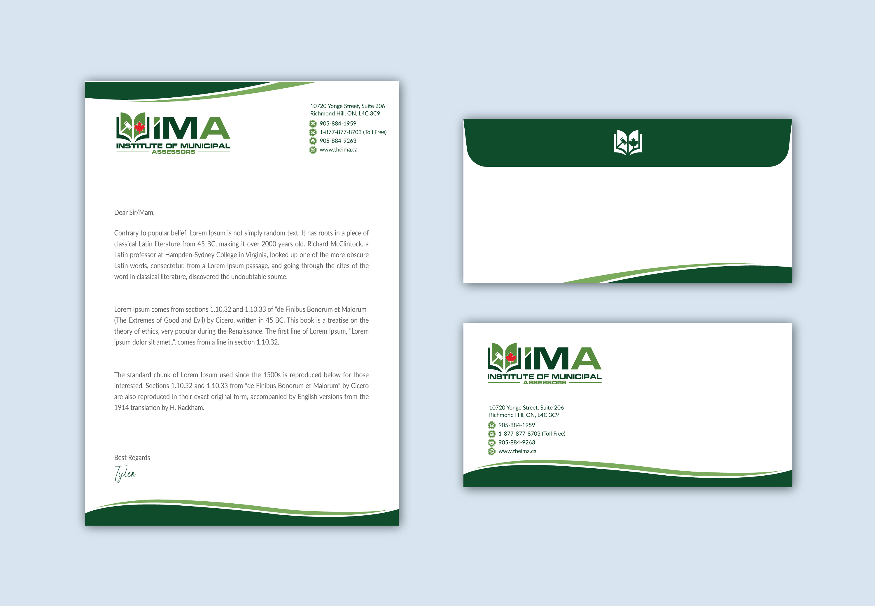 Diseño de Papelería por Musa. A para The Institute of Municipal Assessors | Diseño #24757344