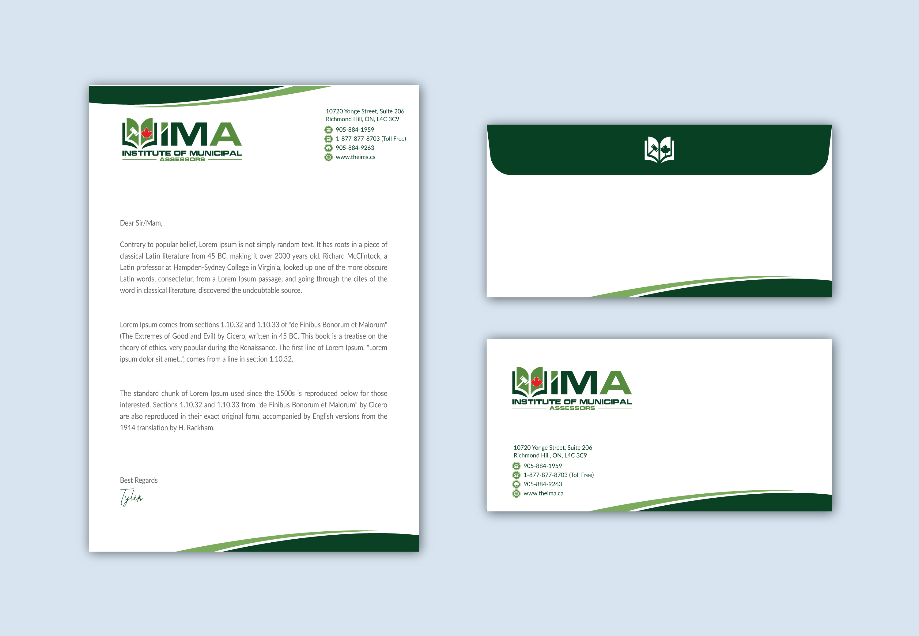 Diseño de Papelería por Musa. A para The Institute of Municipal Assessors | Diseño #24757347