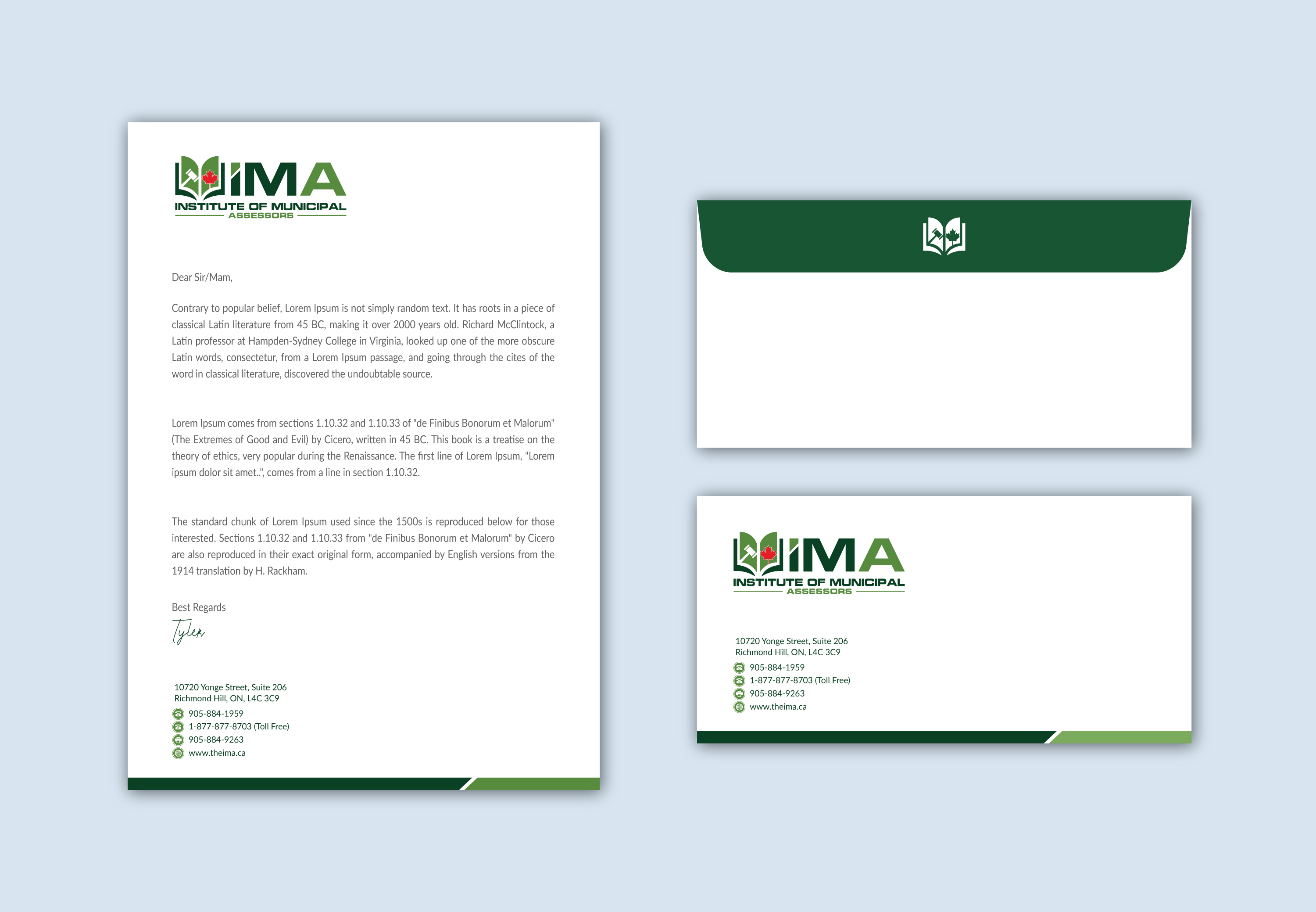 Stationery Design by Musa. A for The Institute of Municipal Assessors | Design #24757510