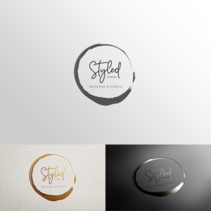 Styled by Wendy (main message) weddings & events (extra words) | Design de Logo par MMYOUSUF