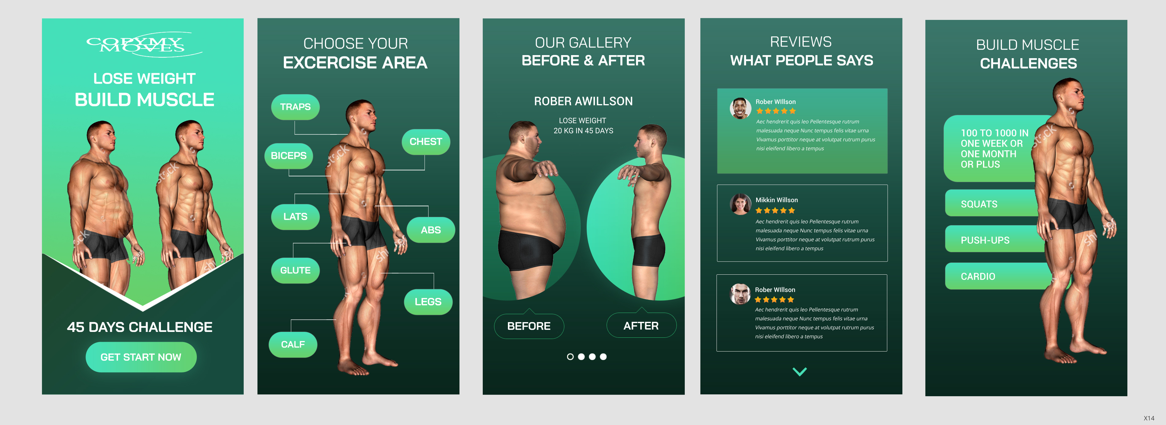 App Design by pb for CopyMyMoves-fitness | Design #24817499