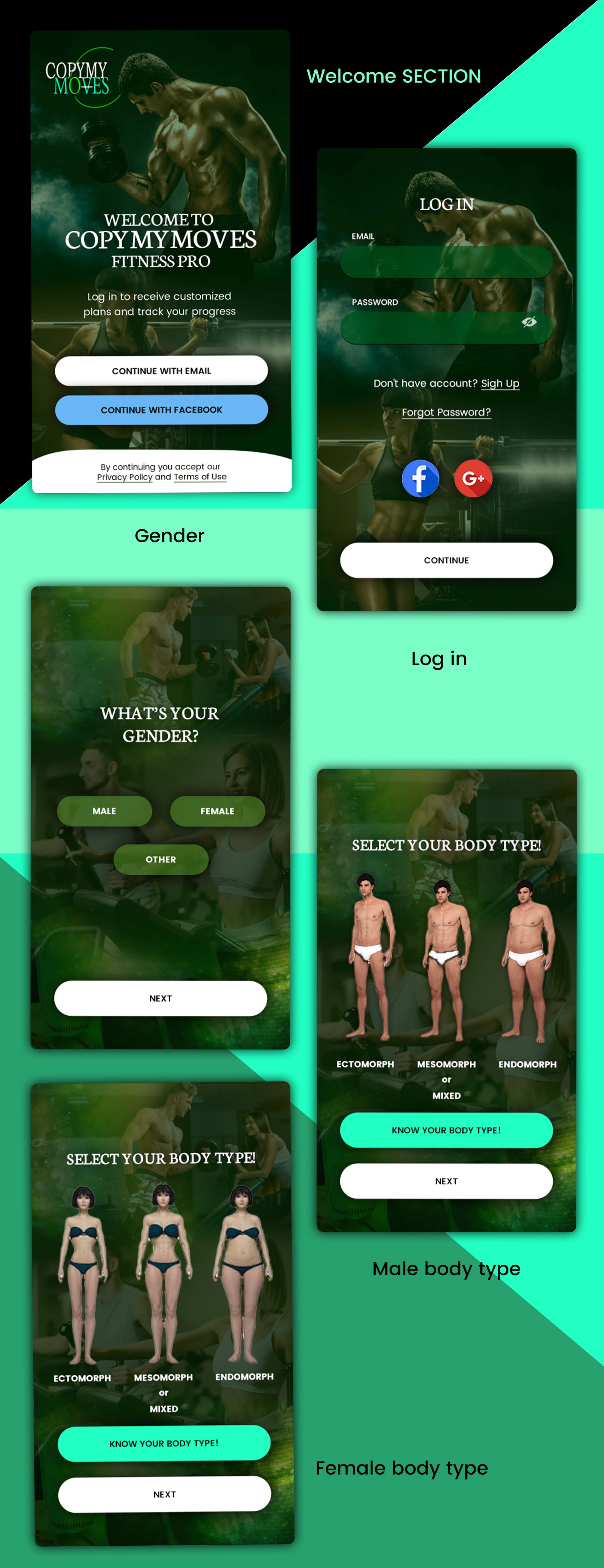 App Design by DesignerNoor for CopyMyMoves-fitness | Design: #24811685