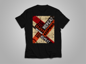 Our industry is Emergency Services we need singlets /t shirts designed that look modern & edgy | T-shirt Design by Bear Studio