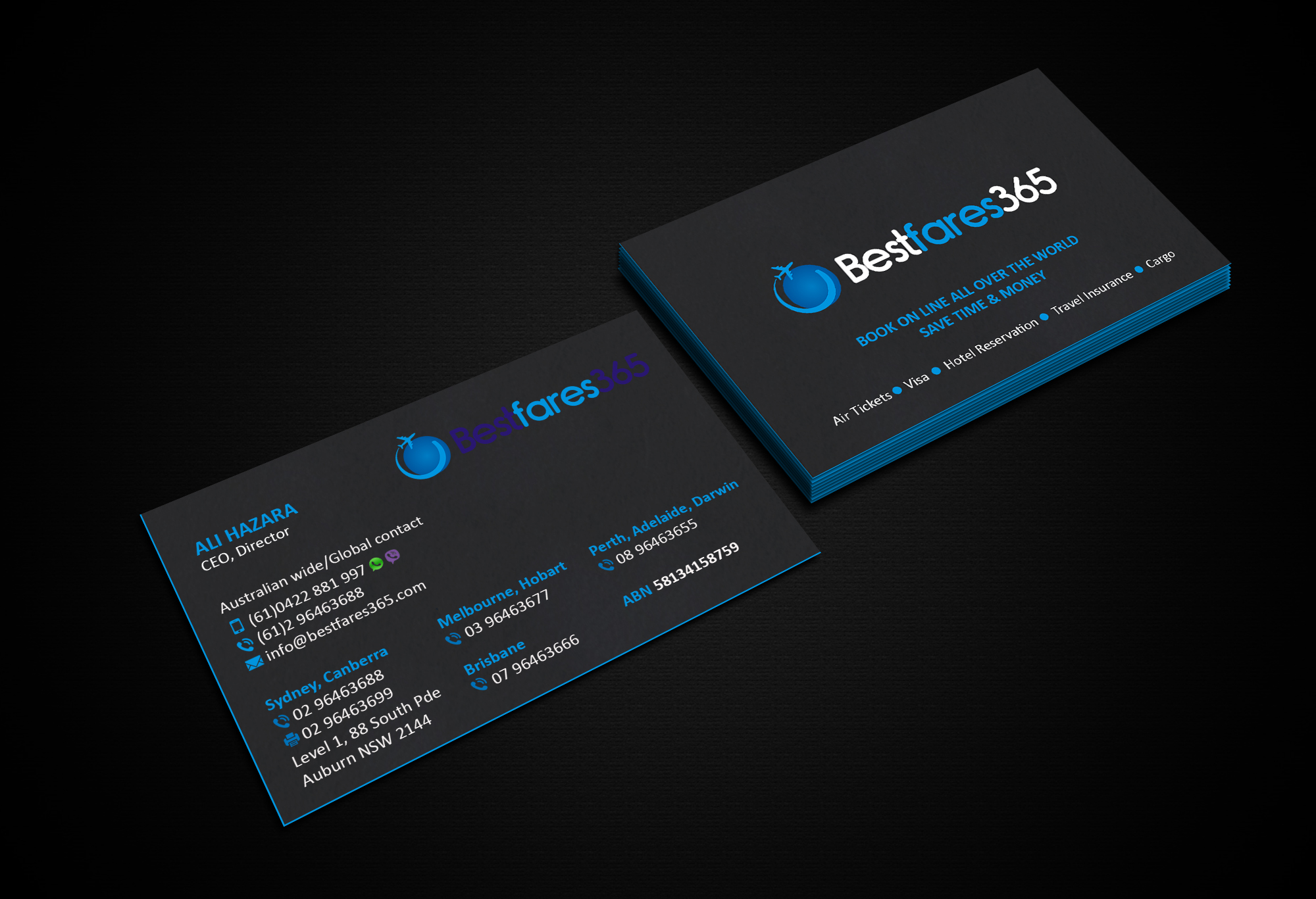 Diseño de Tarjeta de Presentación por Creations Box 2015 para bestfare365 | Diseño #24768879