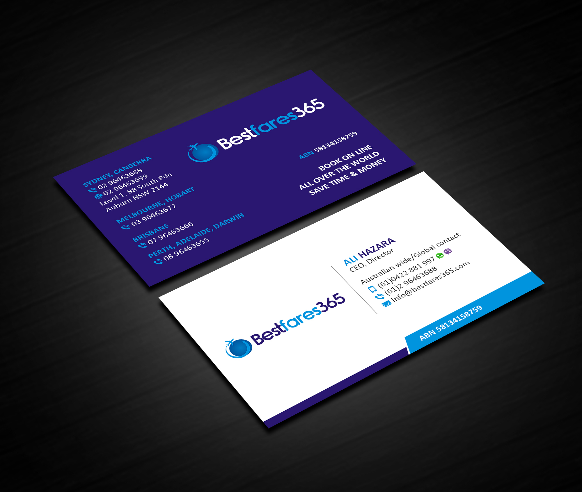 Diseño de Tarjeta de Presentación por Creations Box 2015 para bestfare365 | Diseño #24768886