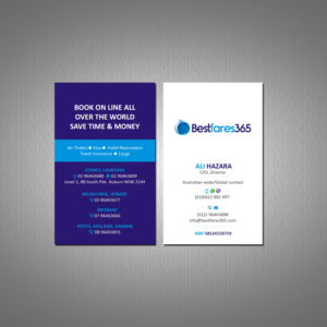 Visitenkarten-Design von Creations Box 2015 für bestfare365 | Design: #24772841