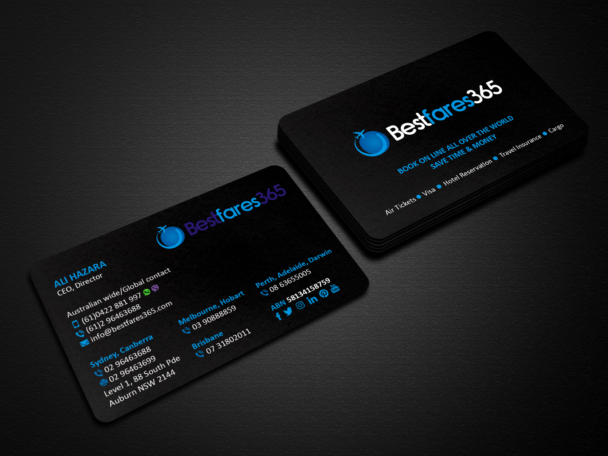 Diseño de Tarjeta de Presentación por Creations Box 2015 para bestfare365 | Diseño #24781120