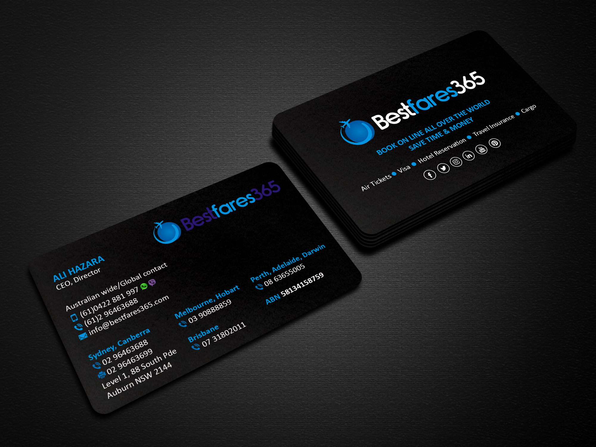 Diseño de Tarjeta de Presentación por Creations Box 2015 para bestfare365 | Diseño #24781121