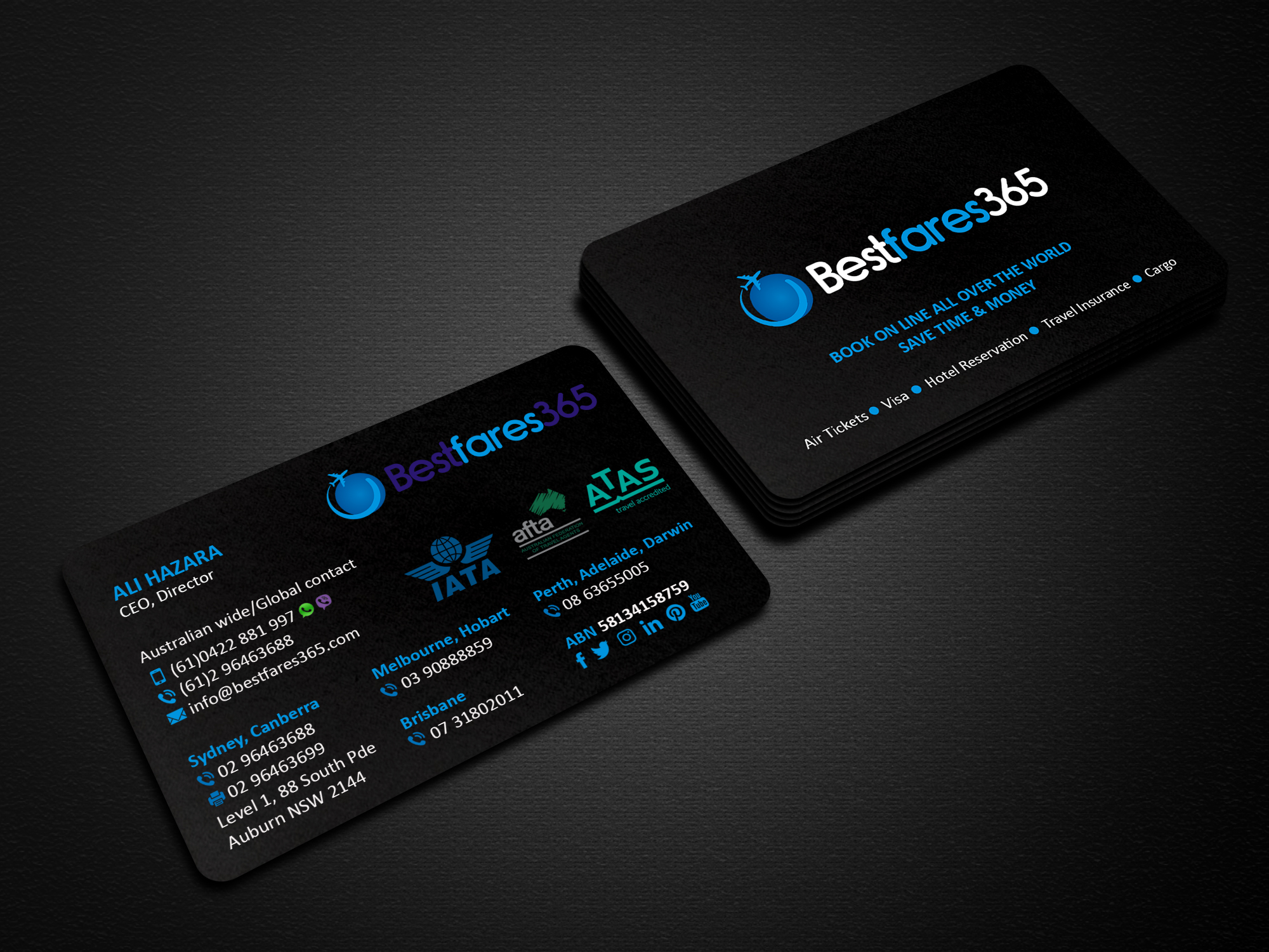 Diseño de Tarjeta de Presentación por Creations Box 2015 para bestfare365 | Diseño #24787045