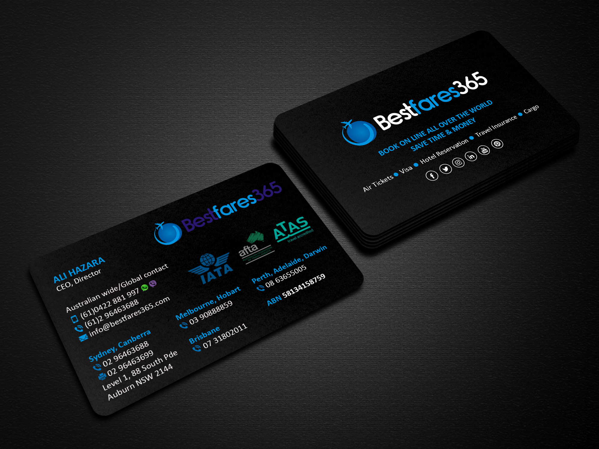 Diseño de Tarjeta de Presentación por Creations Box 2015 para bestfare365 | Diseño #24787046