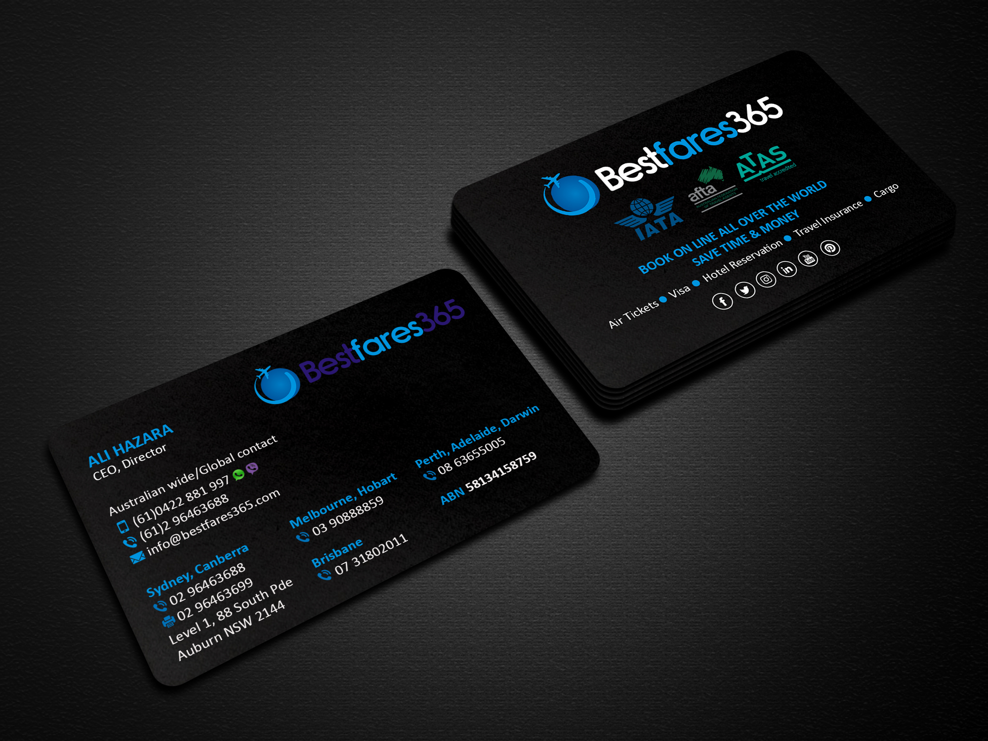 Diseño de Tarjeta de Presentación por Creations Box 2015 para bestfare365 | Diseño #24787048