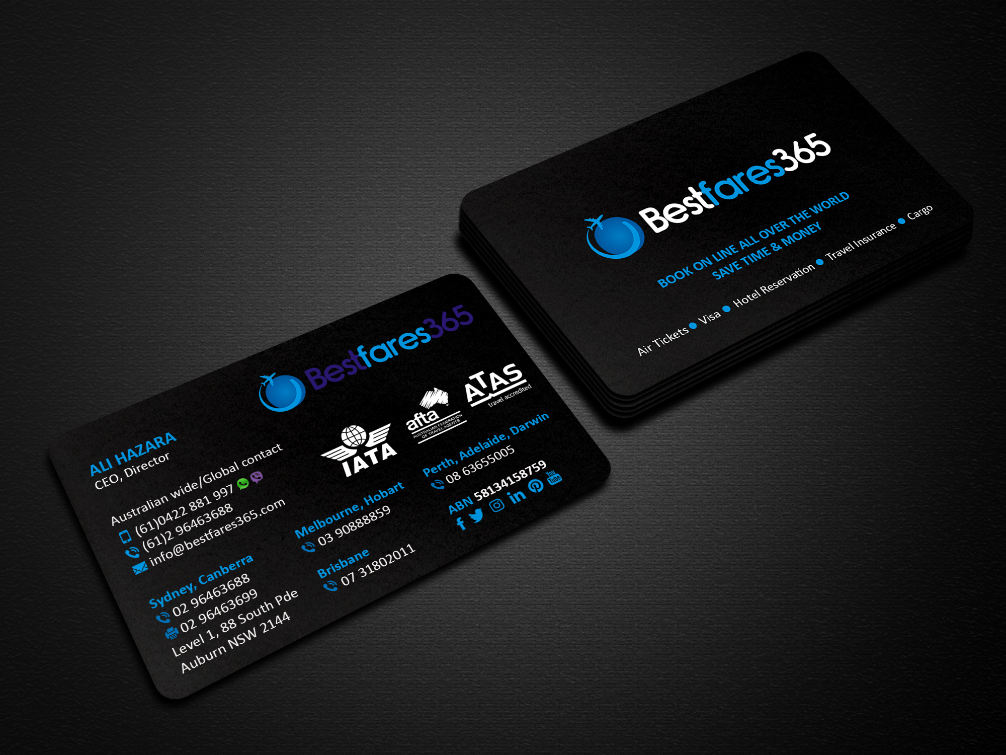 Diseño de Tarjeta de Presentación por Creations Box 2015 para bestfare365 | Diseño #24787075