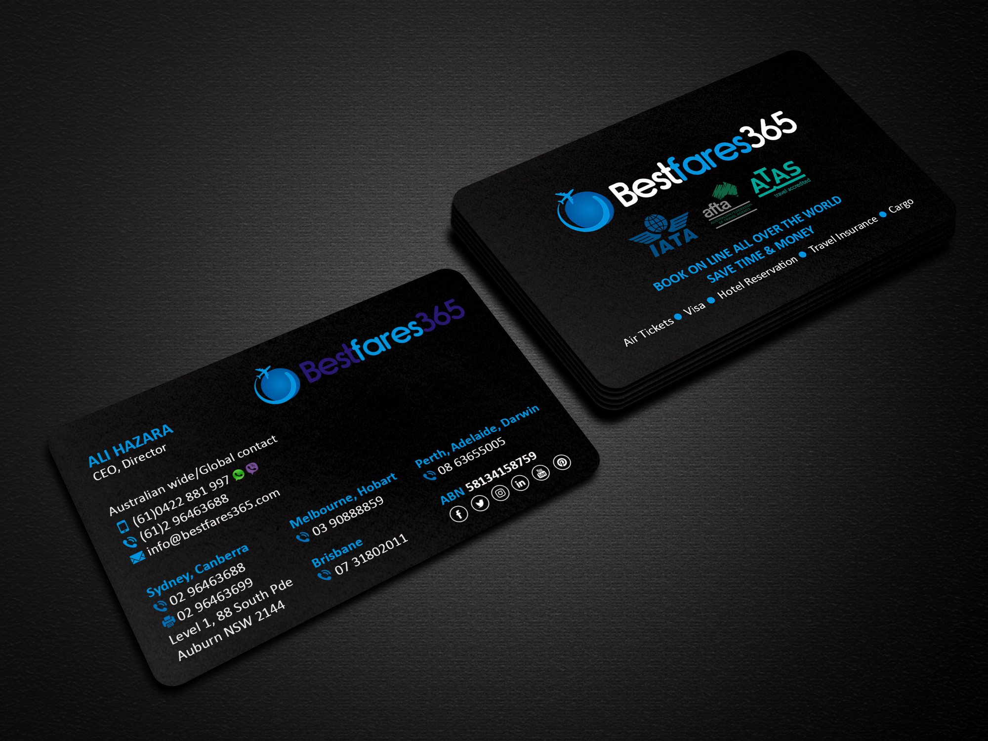 Diseño de Tarjeta de Presentación por Creations Box 2015 para bestfare365 | Diseño #24794221