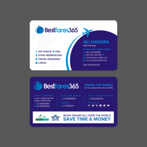 Business Card Design by chandrayaan.creative for bestfare365 | Design #24784554