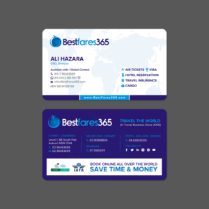 Diseño de Tarjeta de Presentación por chandrayaan.creative para bestfare365 | Diseño: #24784555