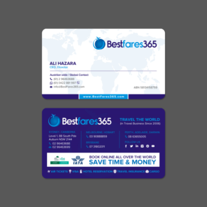 Diseño de Tarjeta de Presentación por chandrayaan.creative para bestfare365 | Diseño: #24784556