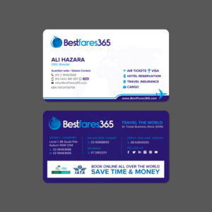 Diseño de Tarjeta de Presentación por chandrayaan.creative para bestfare365 | Diseño: #24784803