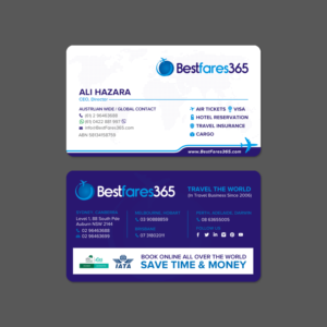 Diseño de Tarjeta de Presentación por chandrayaan.creative para bestfare365 | Diseño: #24794692