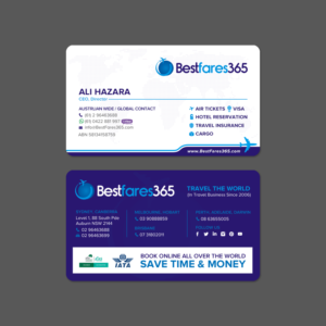 Diseño de Tarjeta de Presentación por chandrayaan.creative para bestfare365 | Diseño: #24794694