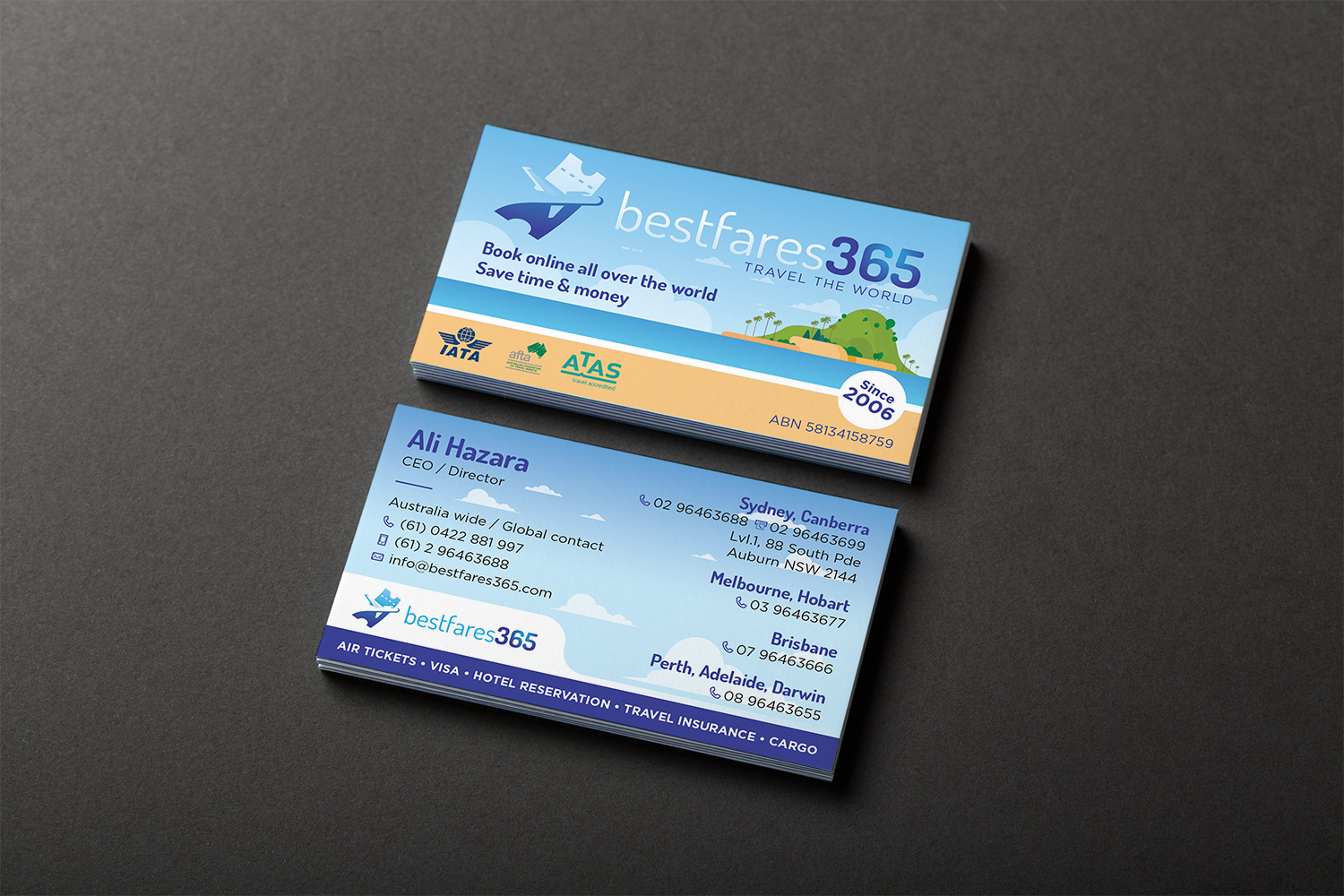 Visitenkarten-Design von MPStudio für bestfare365 | Design #24800877