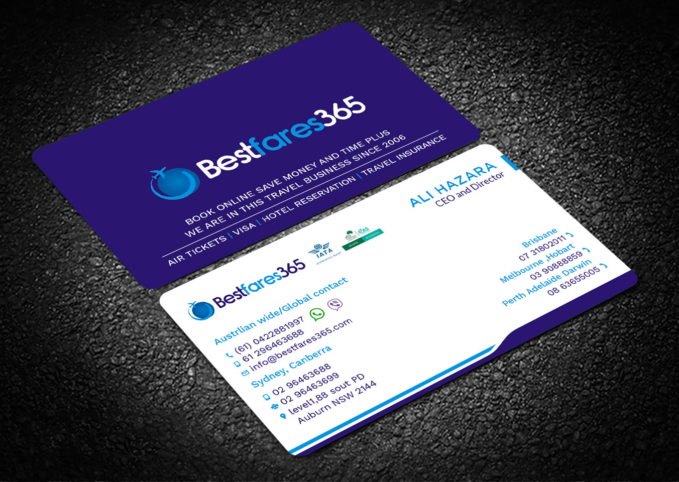 Diseño de Tarjeta de Presentación por Tripti Ranjan Gain para bestfare365 | Diseño #24794354