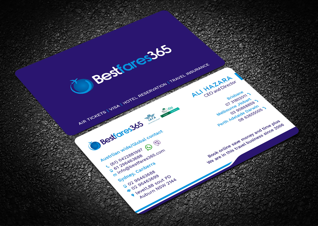 Diseño de Tarjeta de Presentación por Tripti Ranjan Gain para bestfare365 | Diseño #24794355