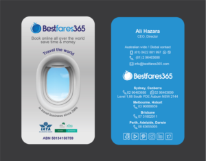 Diseño de Tarjeta de Presentación por Muhammad Ateeq para bestfare365 | Diseño: #24797028