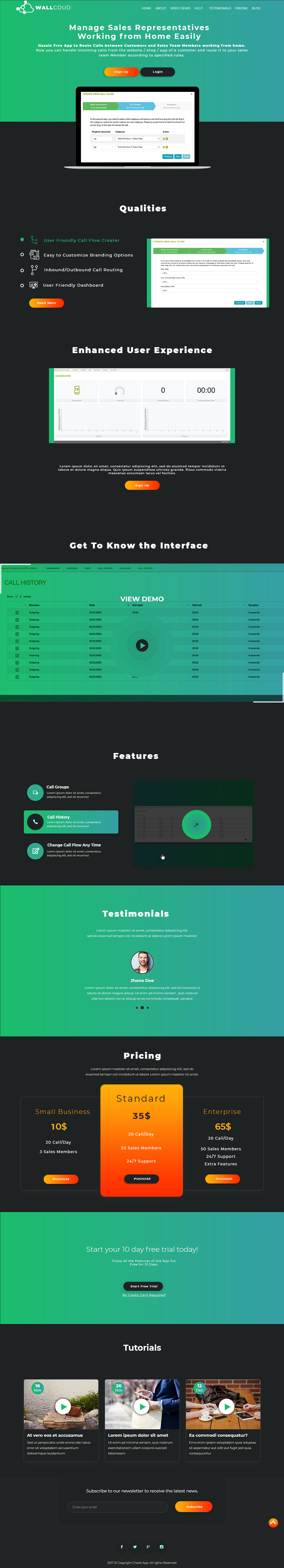 Landing Page-Design von Web Dev für WallCloud GmbH | Design #24774792