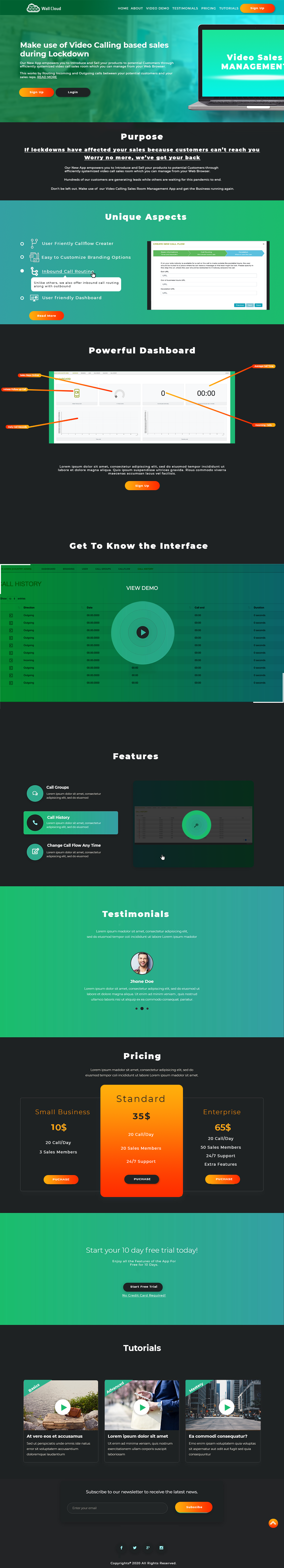 Landing Page Design by Web Dev for WallCloud GmbH | Design #24784448