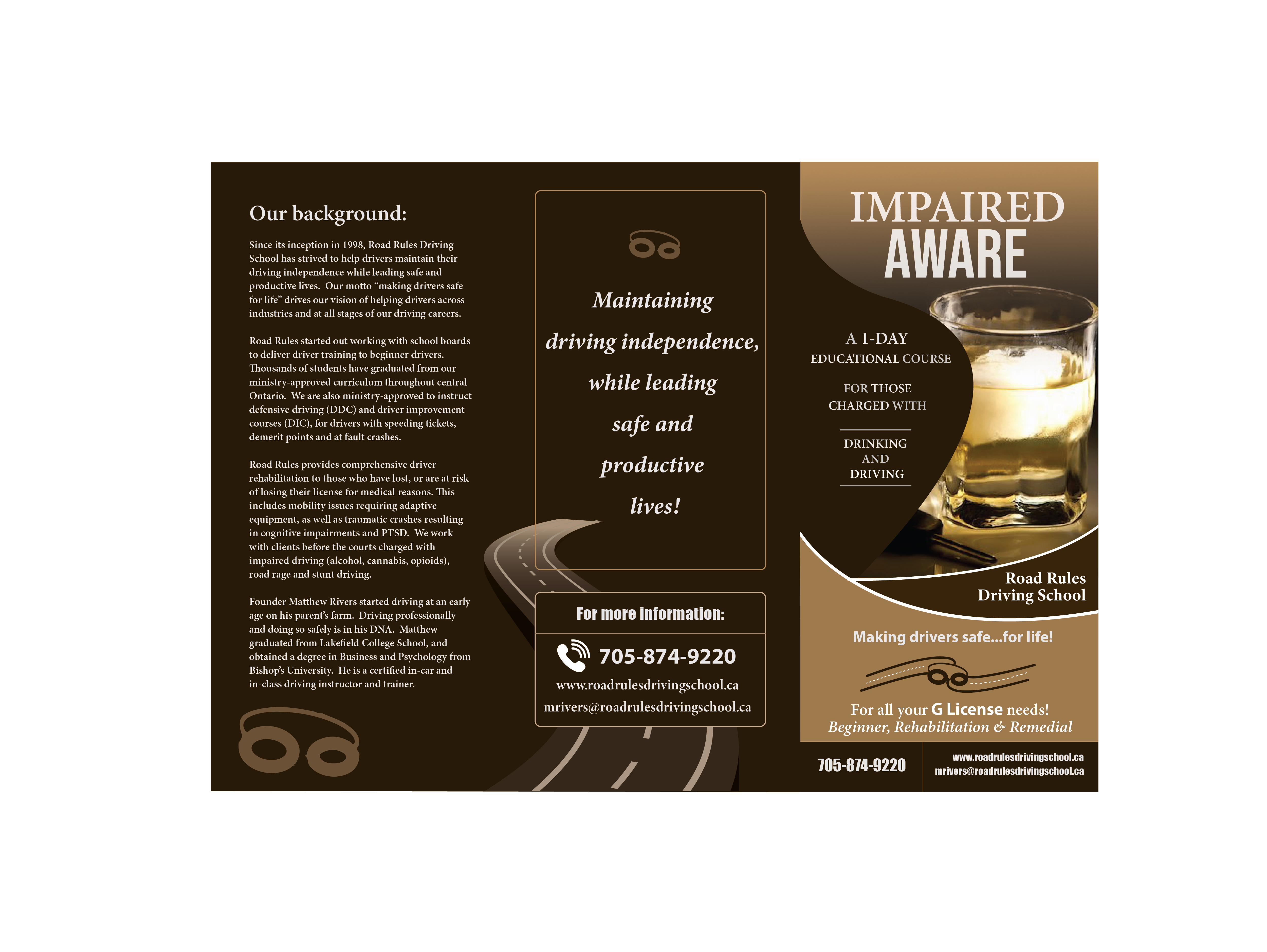 Flyer Design by Brigitte Melissa B for Road Rules Driving School | Design #24790938