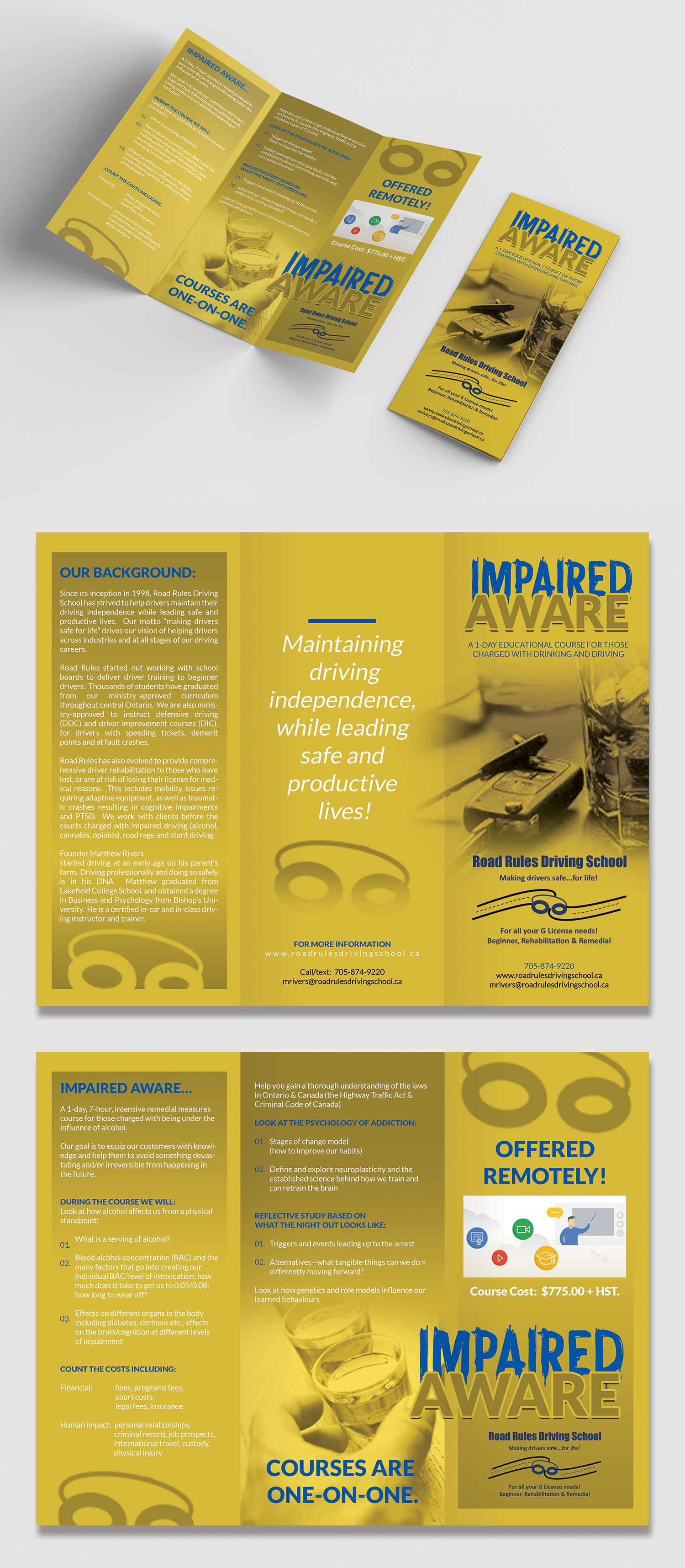 Diseño de Flyer por BLUE WINGS para Road Rules Driving School | Diseño #24759445