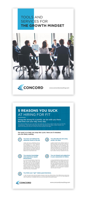 Design de Brochure par debdesign pour Concord Consulting | Design : #24817233