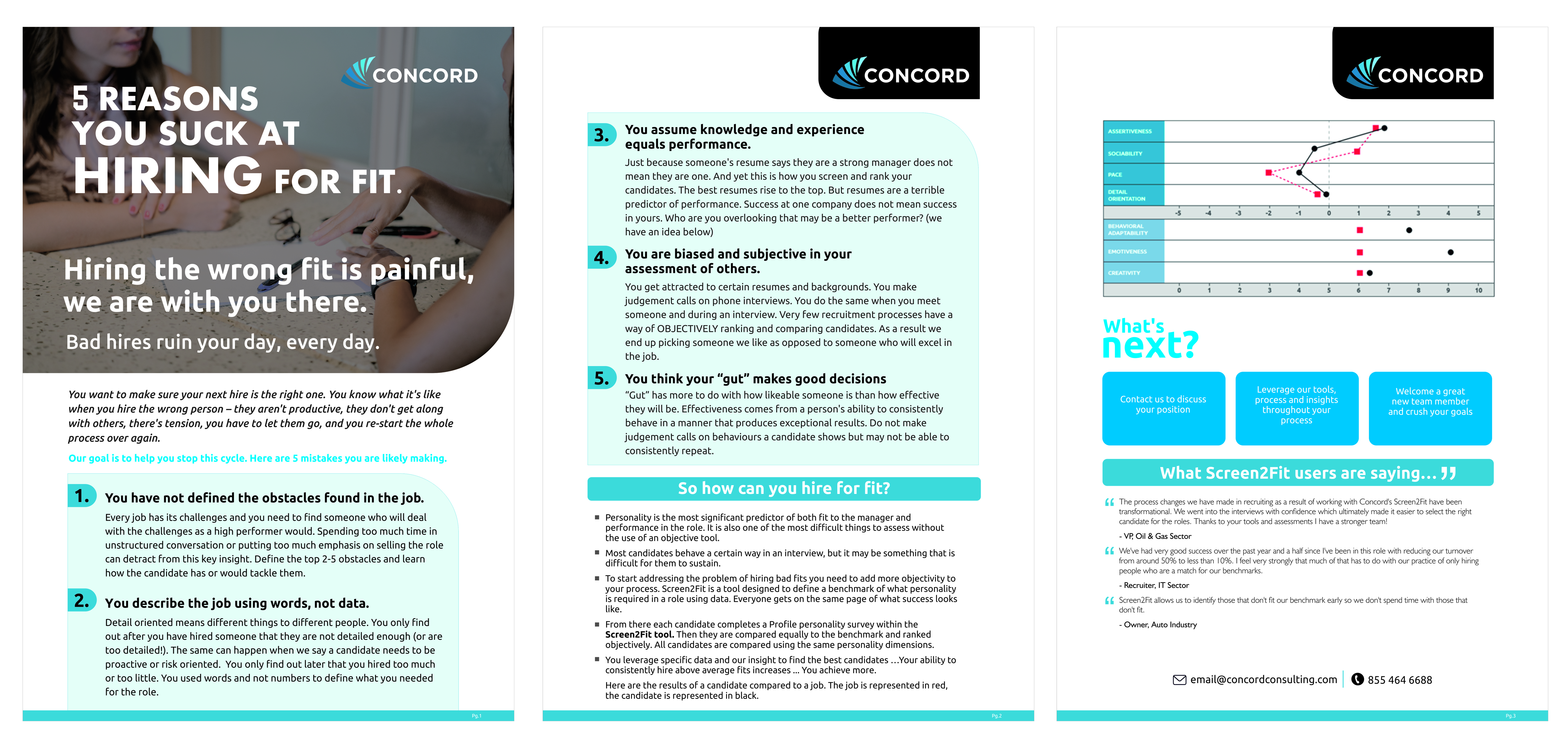Brochure Design by Garden Bird Design Studio for Concord Consulting | Design #24779520