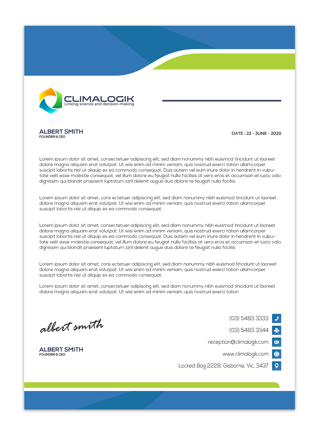 Letterhead Design by Gexton for this project | Design #24778699