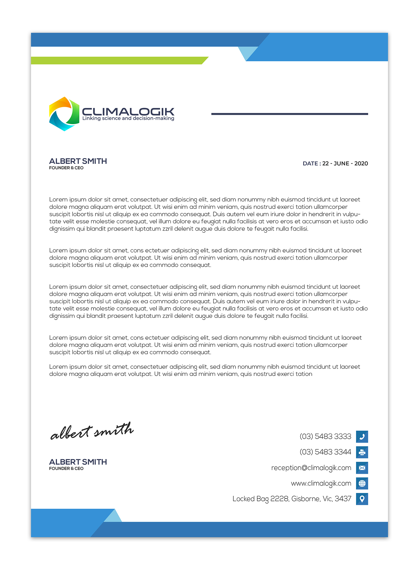 Letterhead Design by Gexton for this project | Design #24778700