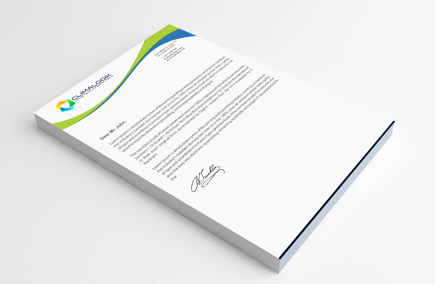 Letterhead Design by Infinitive Technology for this project | Design #24762366