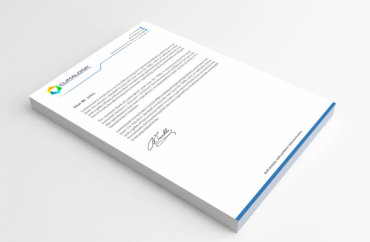 Letterhead Design by Infinitive Technology for this project | Design #24762367