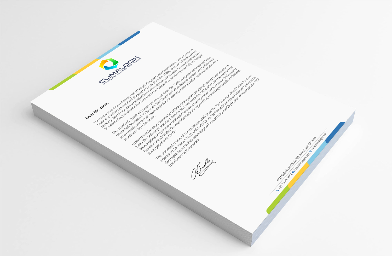 Letterhead Design by Infinitive Technology for this project | Design #24762369