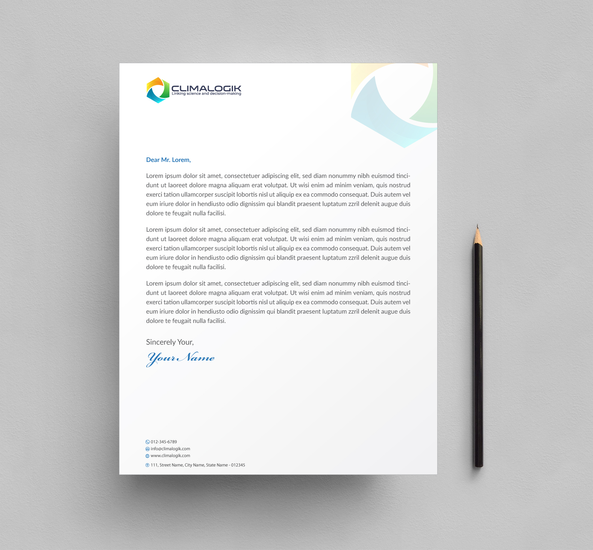 Letterhead Design by Infinitive Technology for this project | Design #24762824