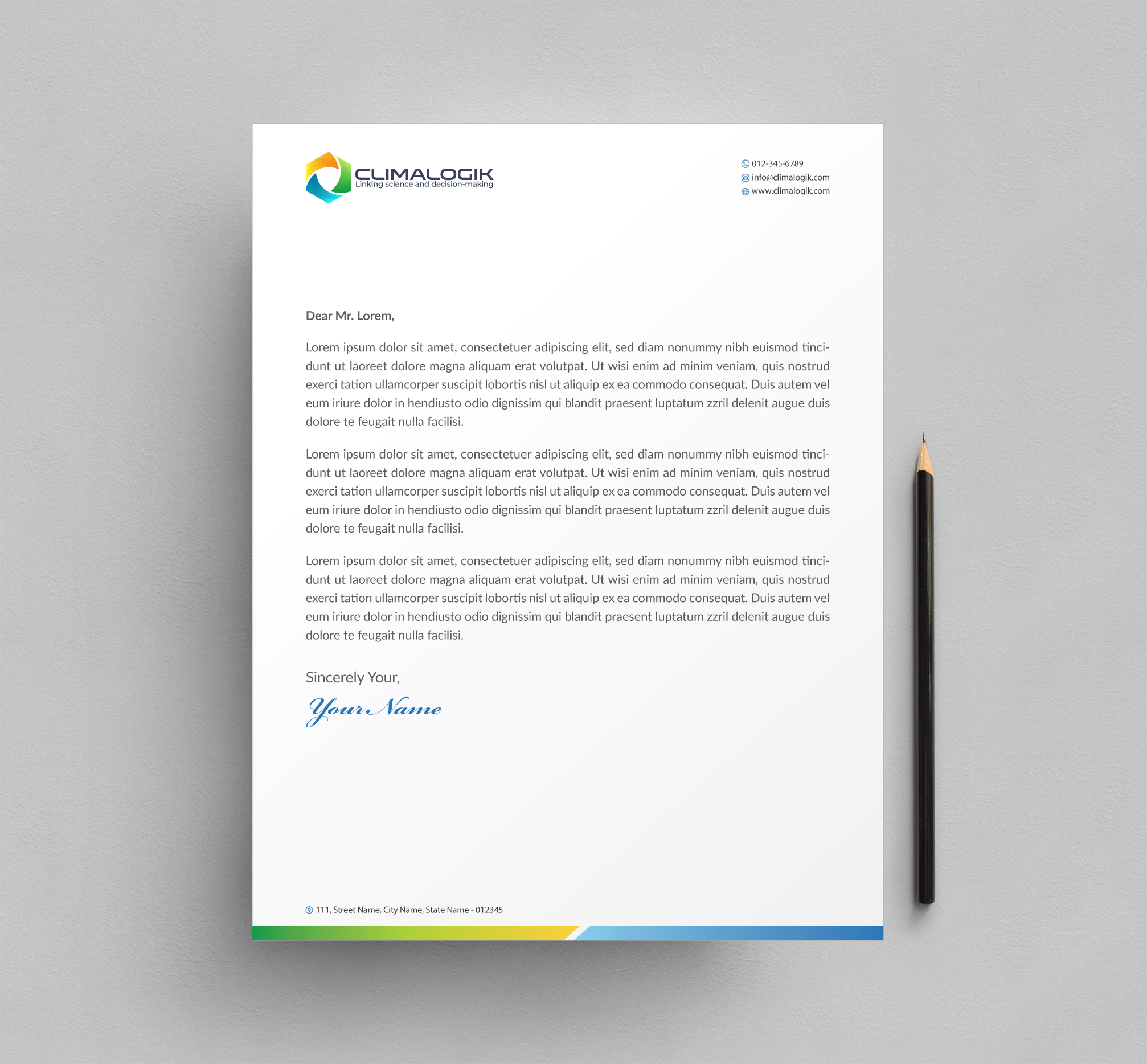 Letterhead Design by Infinitive Technology for this project | Design #24762825