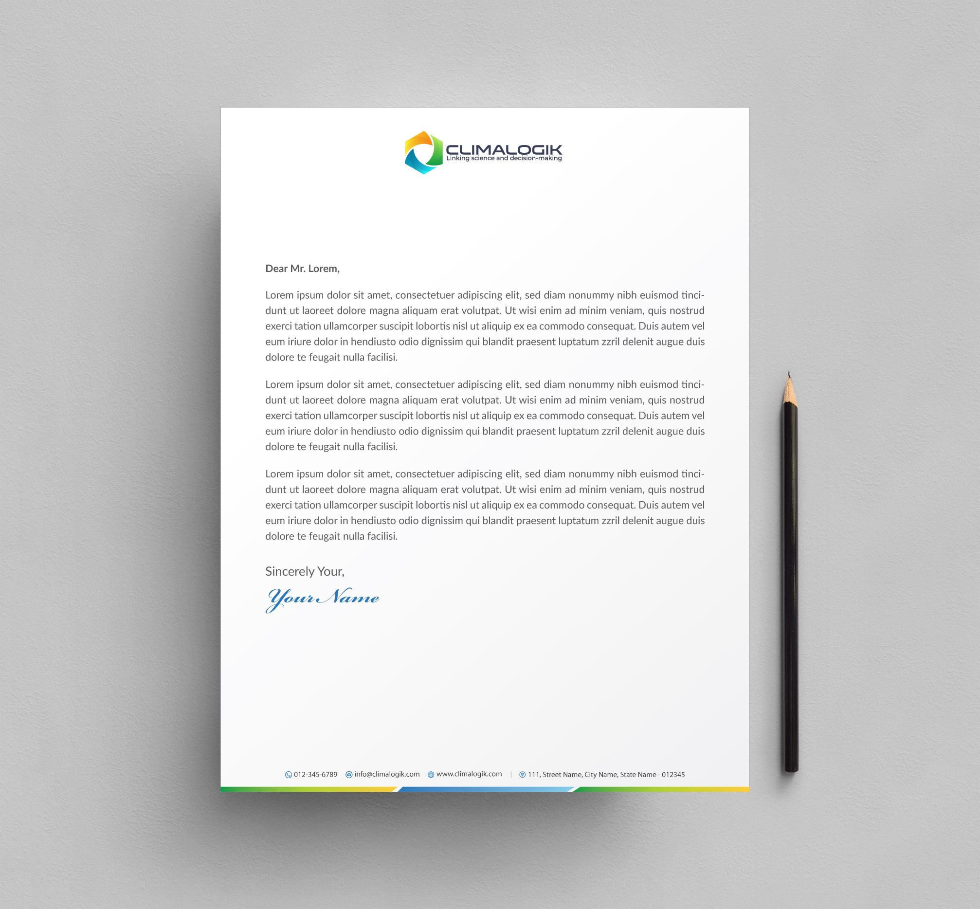 Letterhead Design by Infinitive Technology for this project | Design #24762827